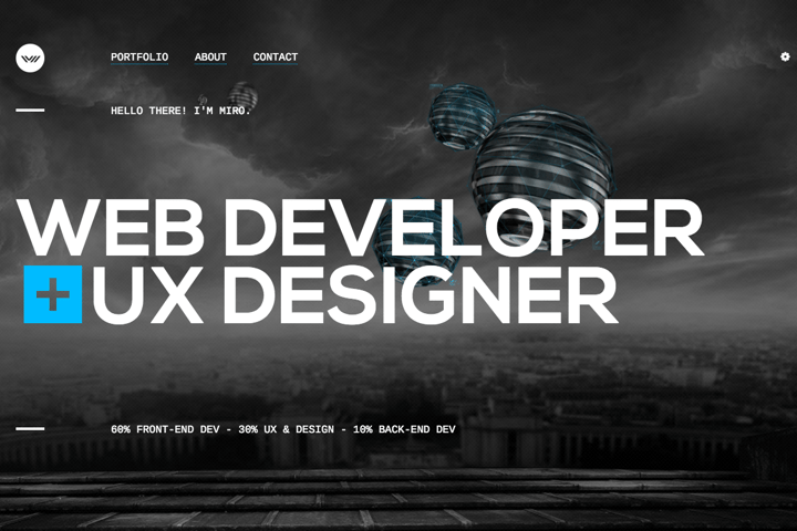 Miro Hristov website preview